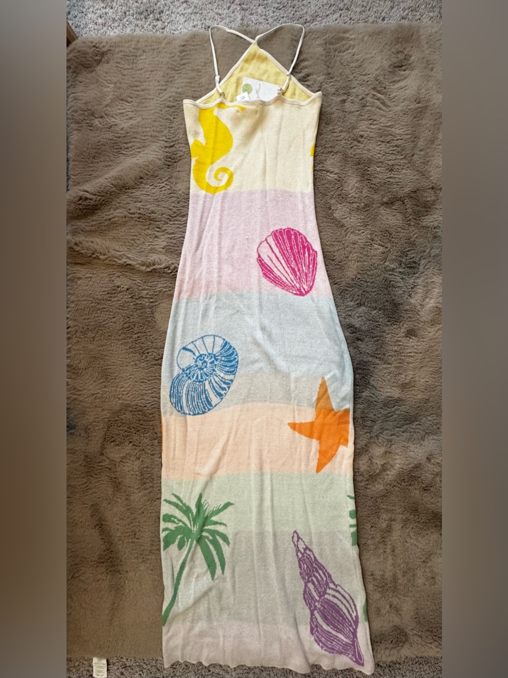 Capittana Barbara seashells maxi dress 
Sea Shell Halter Knit - Picture 6 of 7